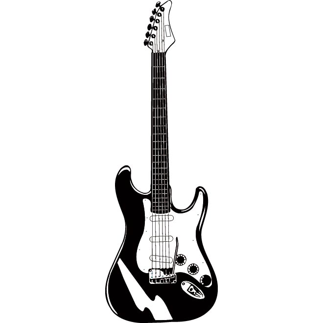Guitar Silhouette Vector - Clipart library