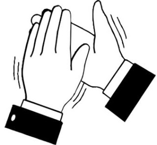 Hands Clapping Black And White - Clipart library