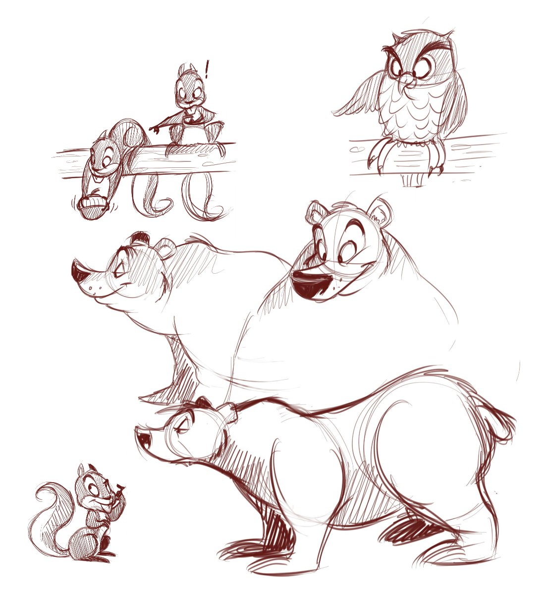 Featured image of post Cartoon Animals To Draw Sketch