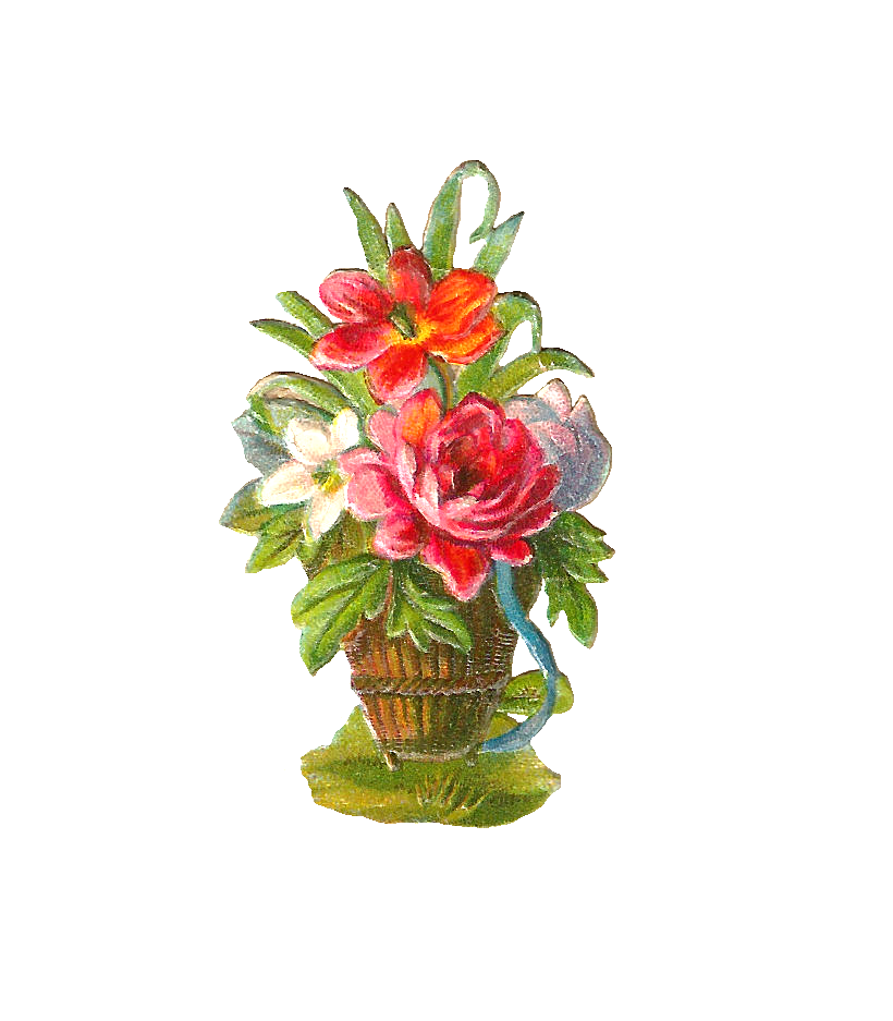 Antique Images: Free Digital Flower Clip Art: Digital Graphic of 