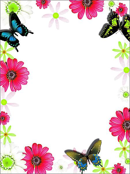 Free Simple Flower Design Border, Download Free Simple Flower Design