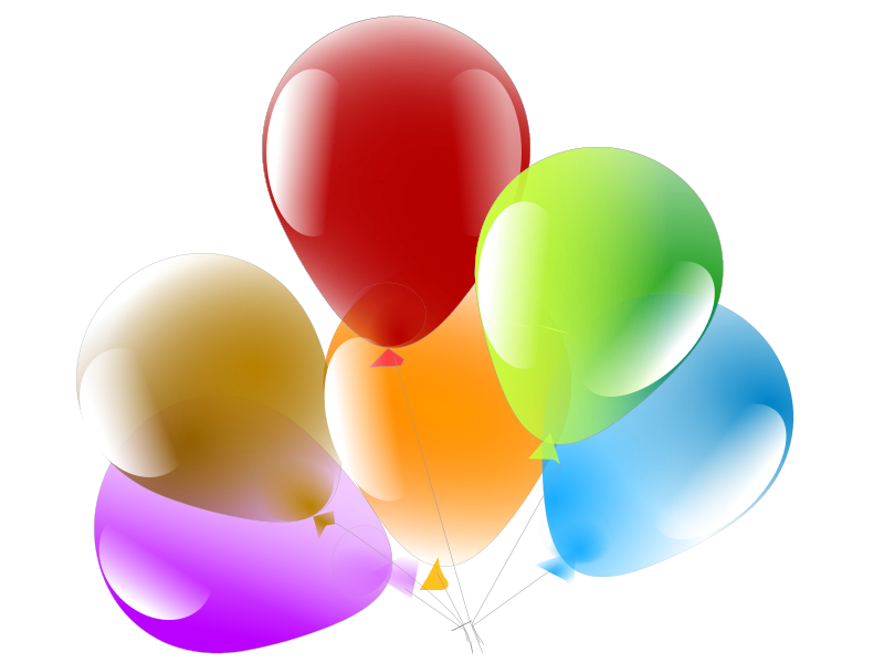 Party Helium Balloons Clip Art Download