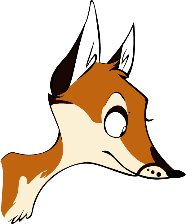 Cartoon Fox Face 