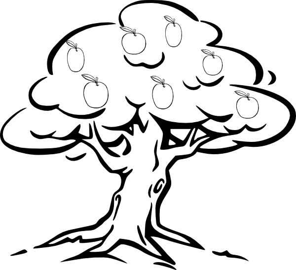 Apple Tree Clipart Black And White | Clipart library - Free Clipart 