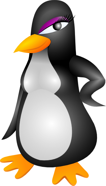 Female Cartoon Penguin Clip art - Animal - Download vector clip 