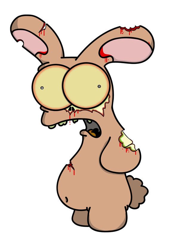 Zombie Bunny by Comrade-Max on Clipart library