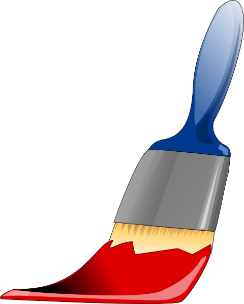 Paint Brush clip art - vector clip art online, royalty free 