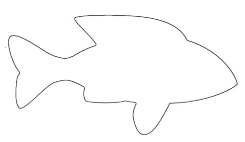 Fish Outline Free Printable - Clipart library