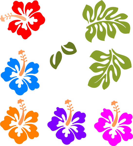 Luau Flower Clip Art - Clipart library