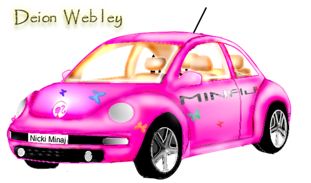 cartoon barbie car cartoon