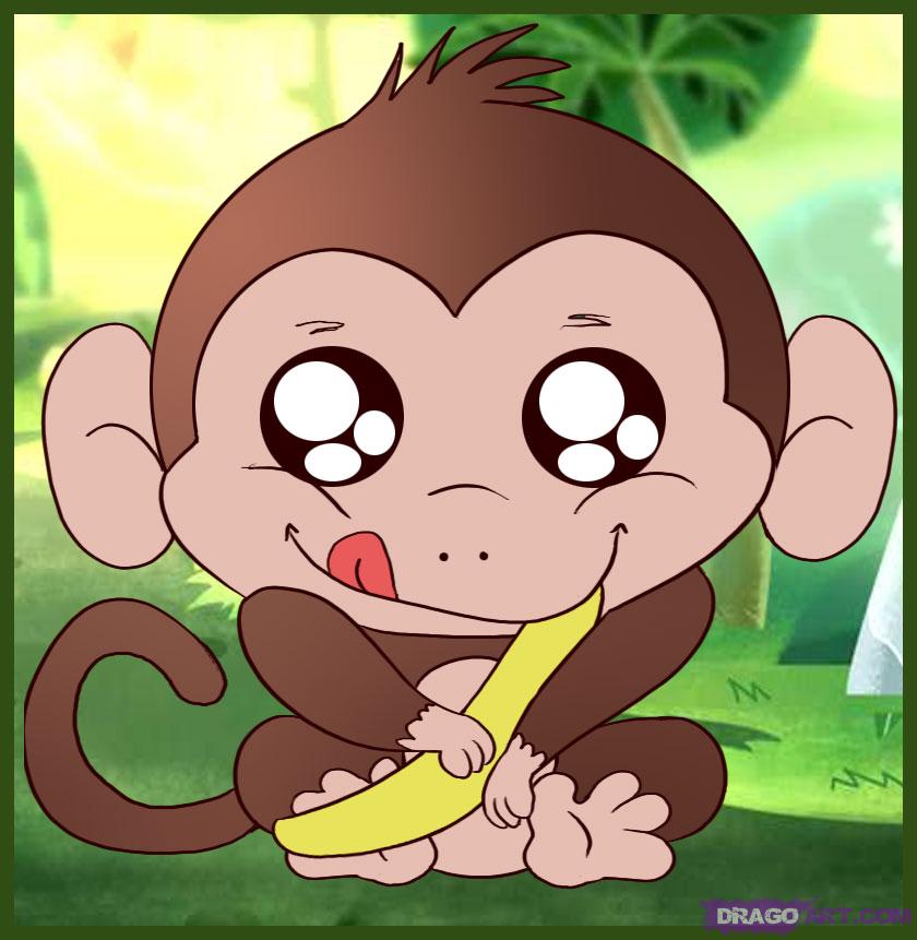 Cute Baby Girl Monkey Cartoon Images  Pictures - Becuo
