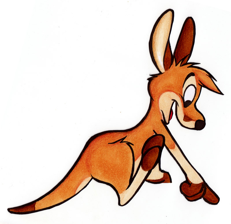 Cute Kangaroo Drawing