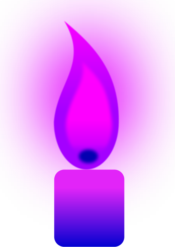 Burning Candle - vector Clip Art
