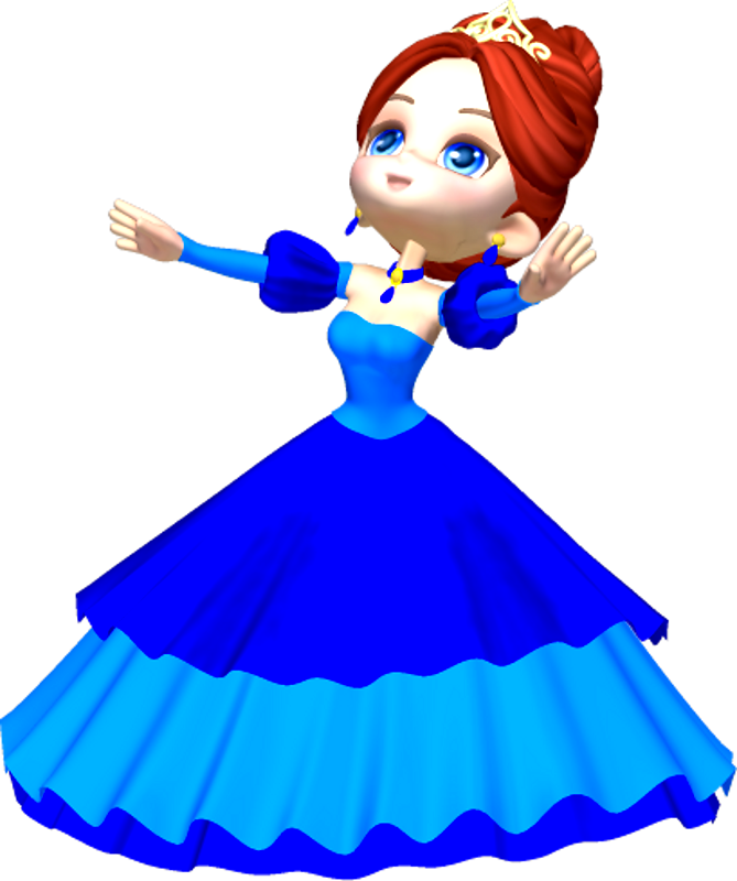 Princess in Blue Poser PNG Clipart (7) by clipartcotttage on 