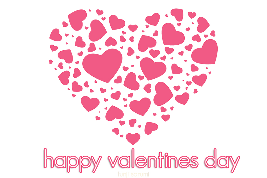 pink valentines day heart