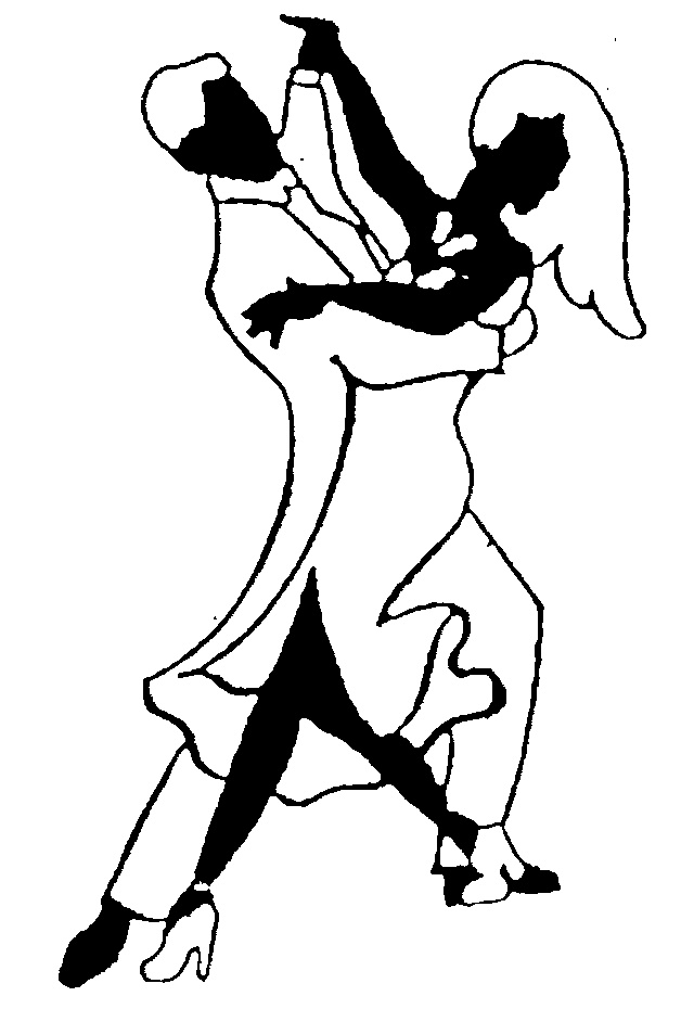 MALE  FEMALE BALLROOM DANCERS SILHOUETTE LIMBS  FACES by Gene 