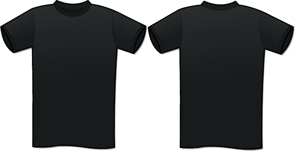 black t shirt sample