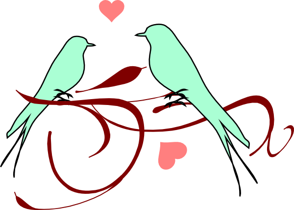 Love Birds clip art - vector clip art online, royalty free 