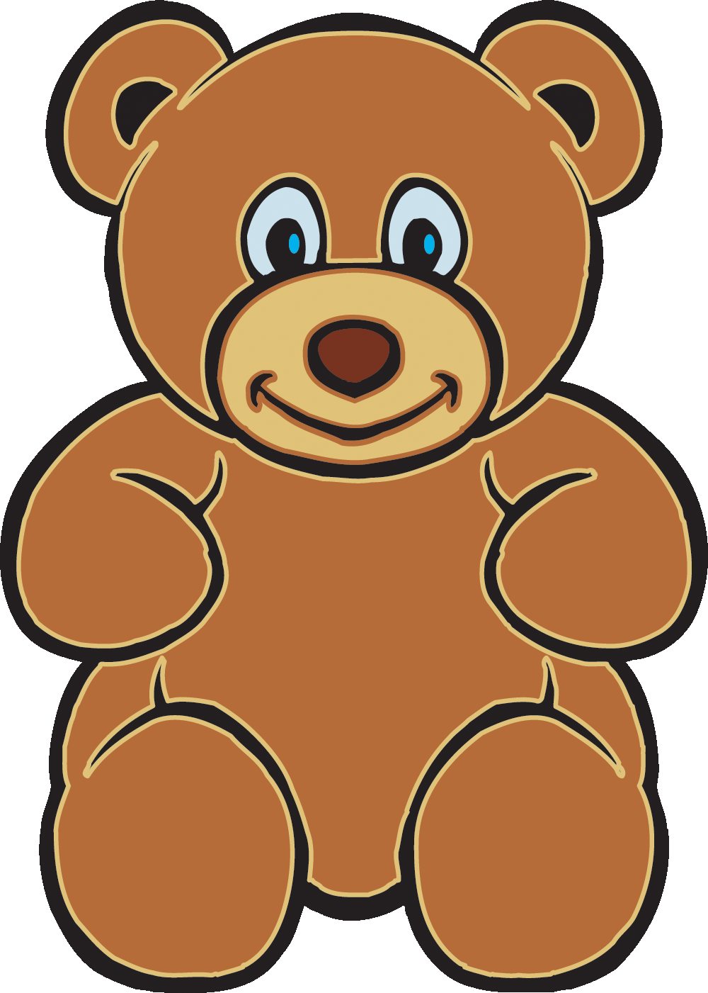 Cute Brown Bear Clipart | Clipart library - Free Clipart Images