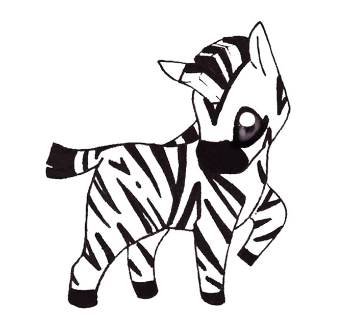 Chibi Zebra by Xeohelios on Clipart library