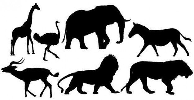 Animal Silhouettes Free Vector Image Vector | Free Download