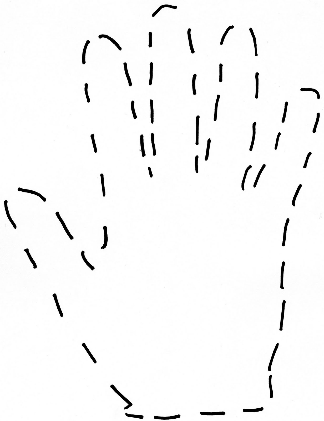 Printable Hand Template - Clipart library