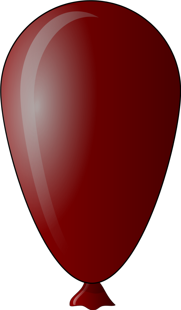red ballon - vector Clip Art