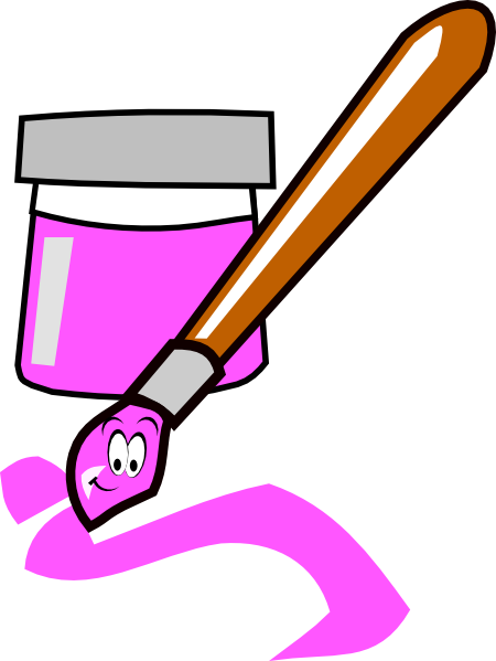 Cartoon Paintbrush clip art - vector clip art online, royalty free 
