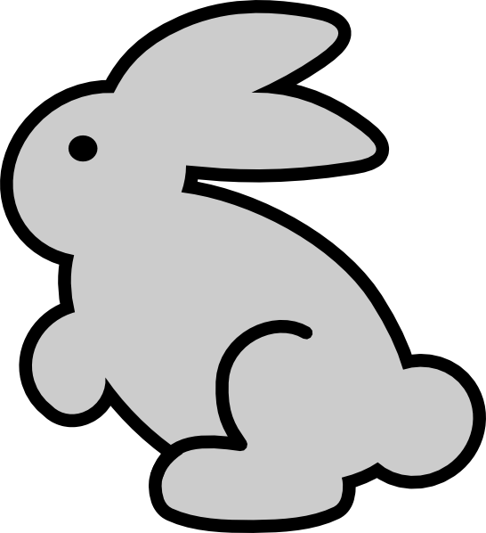 Bunny clip art - vector clip art online, royalty free  public domain