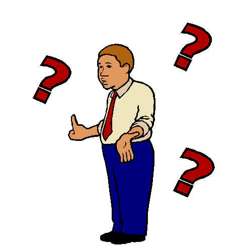 confused person - Clip Art Library