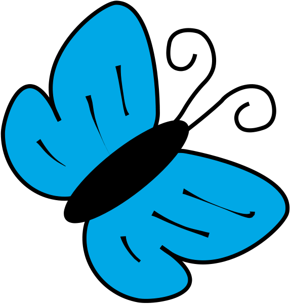 Blue Butterfly Clipart | Clipart library - Free Clipart Images