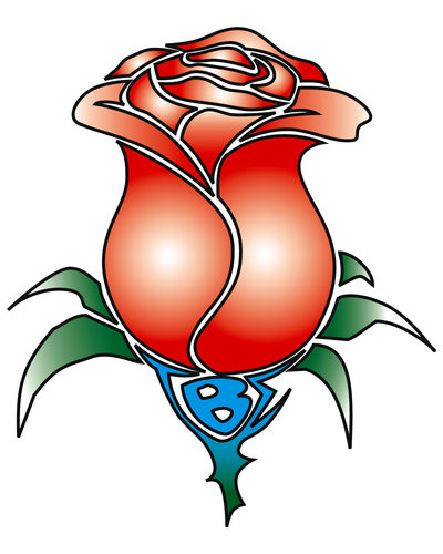 Tau Beta Sigma Rose Tattoo by Keira-Sama on Clipart library
