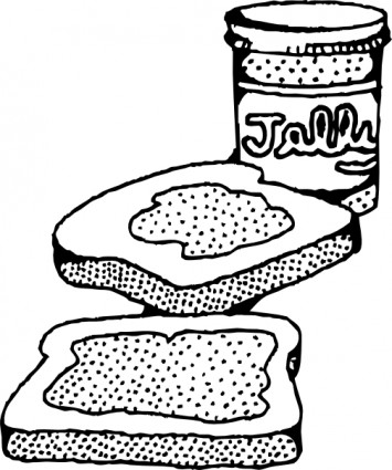 Peanut Butter And Jelly Sandwich clip art Vector clip art - Free 