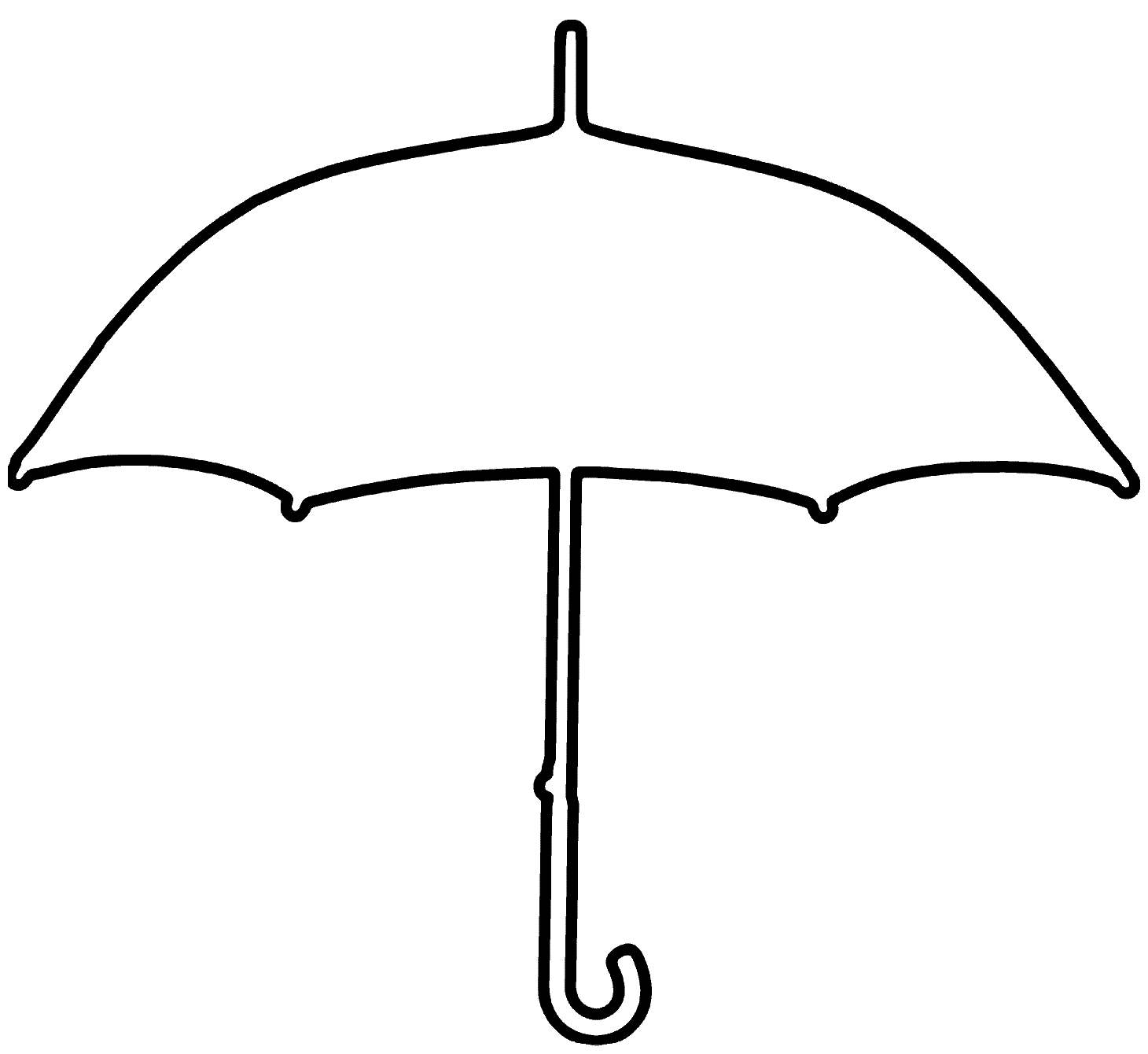 Free Umbrella Template Printable, Download Free Umbrella Template With Regard To Blank Umbrella Template