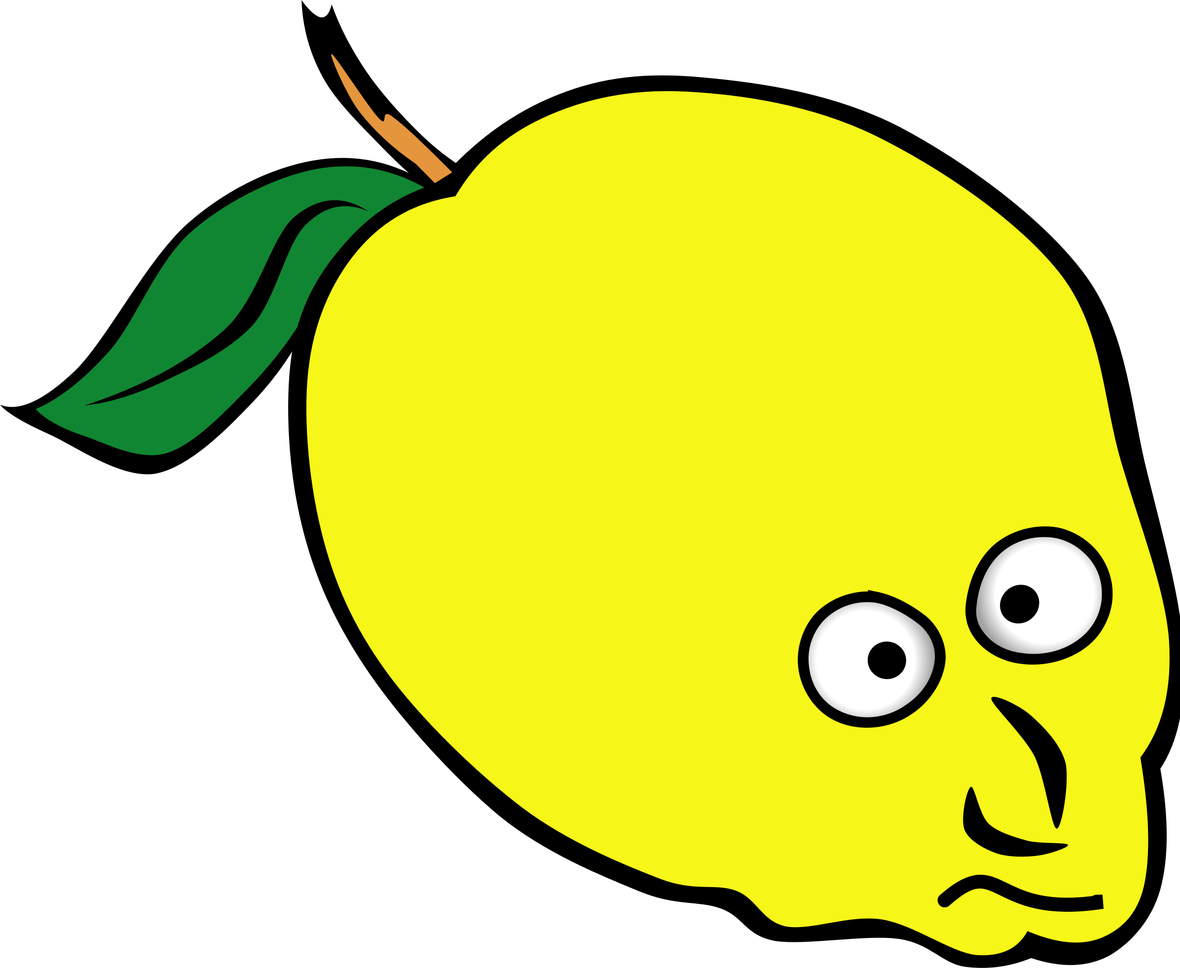 sour lemon cartoon