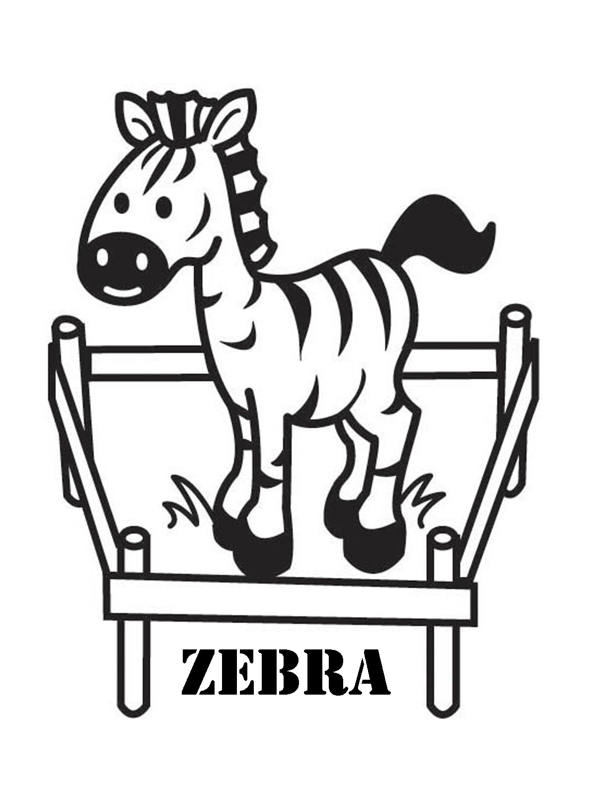 Zebra Coloring Pages To Print | Realistic Coloring Pages