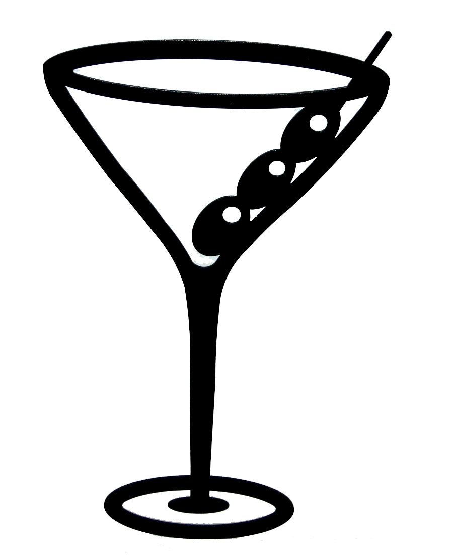 Images For  Martini Glass Black And White