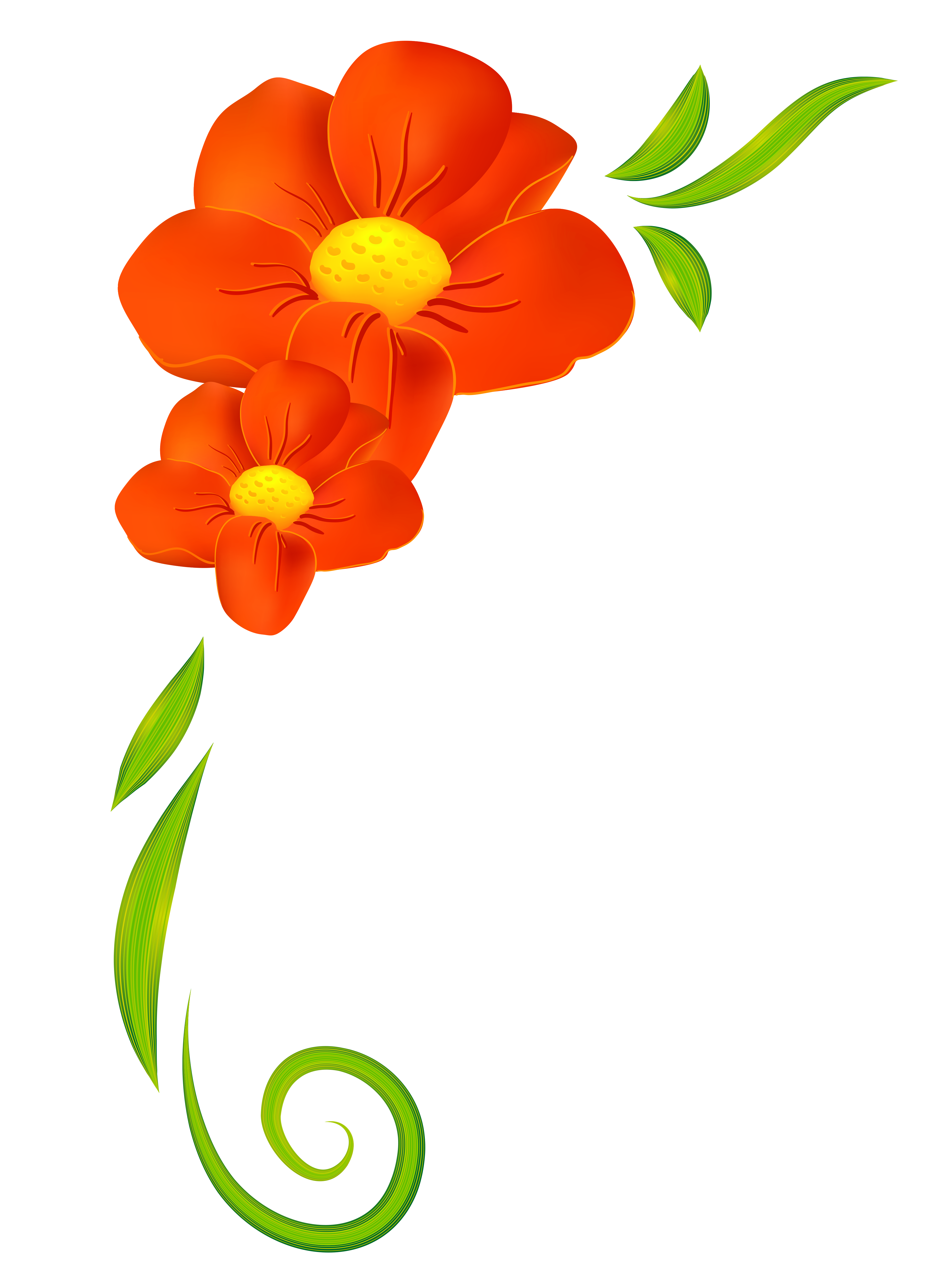 Free Orange Flower Clipart, Download Free Orange Flower Clipart png