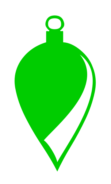 Christmas Ornament Clip Art (green #1) - Free Christmas Image