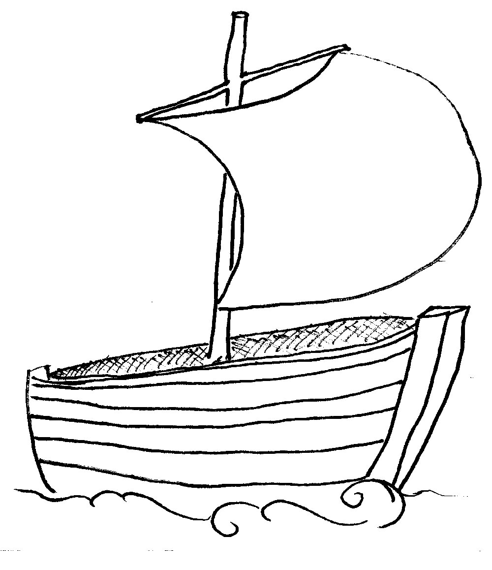 Images For  Clipart Boat Black And White