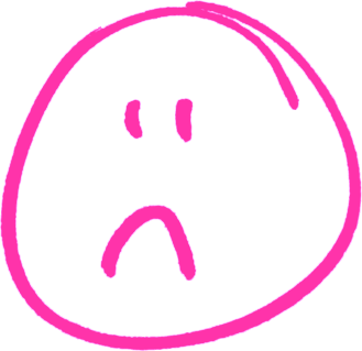 Sad Face Pink Color - Clipart library