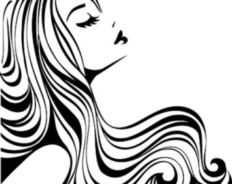 hair extensions clipart
