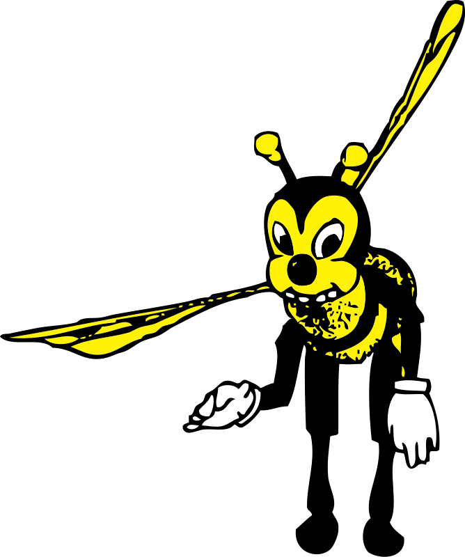 Free Stock Photos | Illustration of a cartoon bee | # 14186 