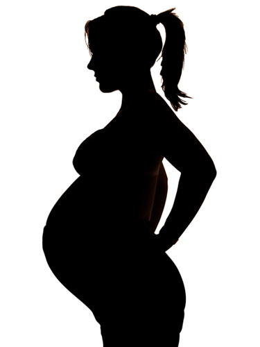 Pregnant Woman Silhouette Clip Art 