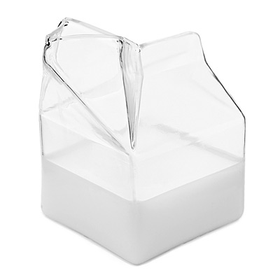 GLASS MILK CARTON CREAMER | Half-Pint, Cartons, Creamers, Milk 