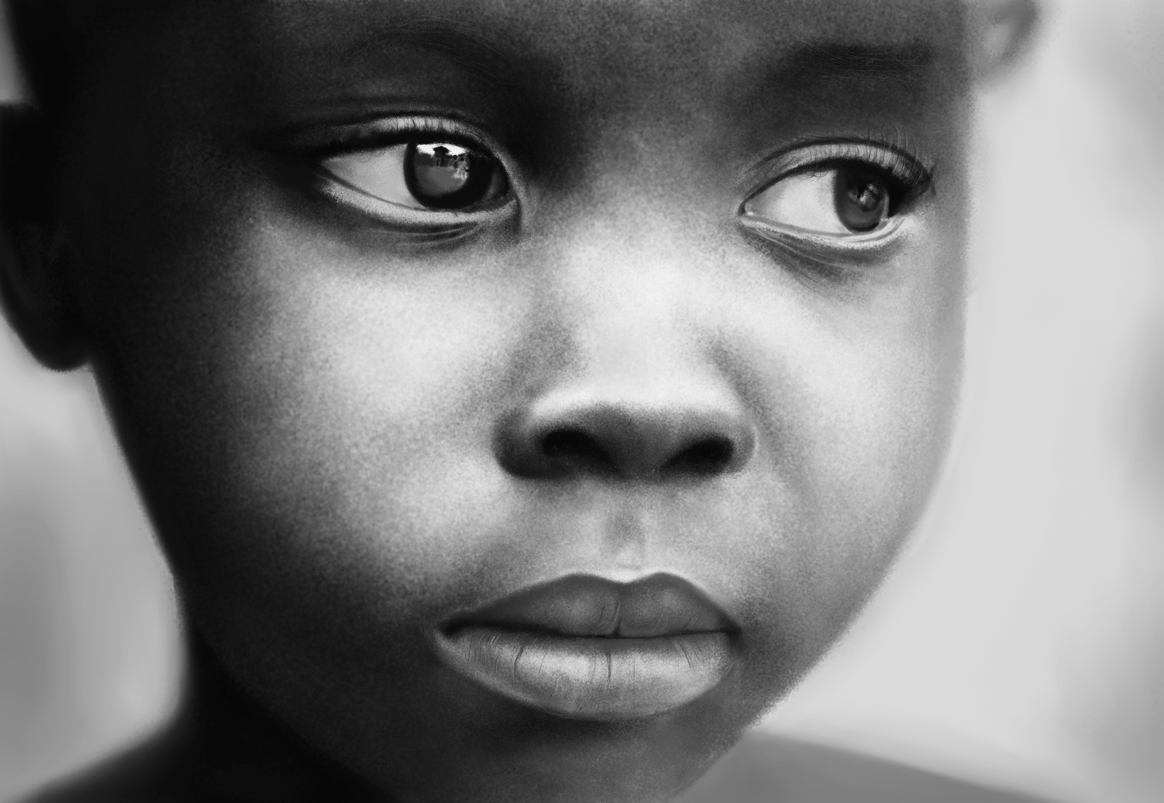 African sad girl by Psymfonius on Clipart library