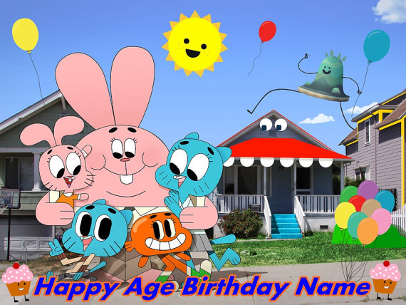 The Amazing World of Gumball Personalized by GrandmasCakesandTees
