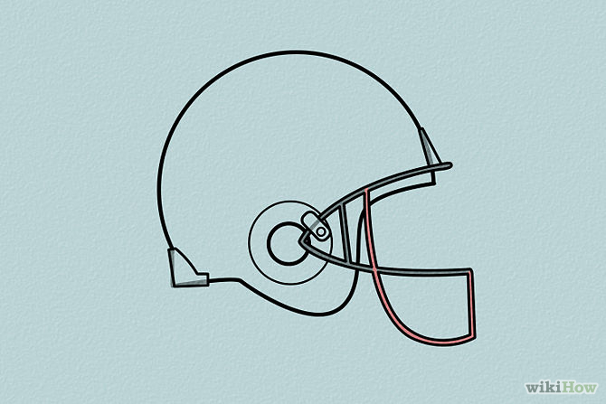 4 Ways to Draw a Football Helmet - wikiHow