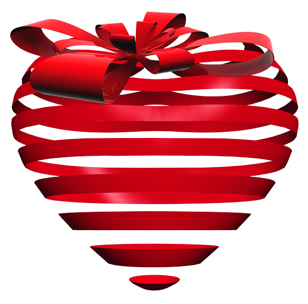 Transparent Heart Strips PNG Clipart Picture