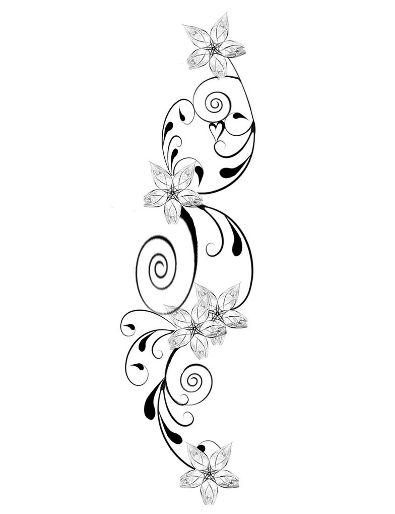 Clipart library: More Artists Like Flower Tattoo Design Colour by 